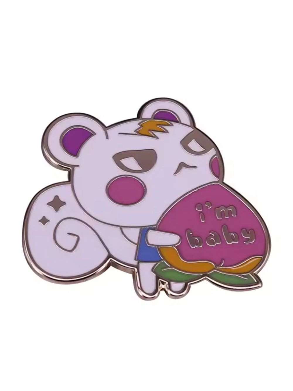 Cute ‘I’m Baby’ Animal Crossing Enamel Pin